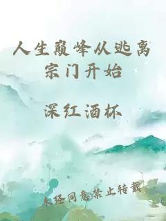 人生巅峰从逃离宗门开始